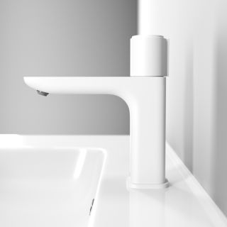 Смеситель для раковины IDDIS Slide белый матовый SLIWTBTi01